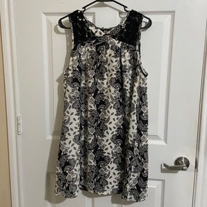 Black and white dress